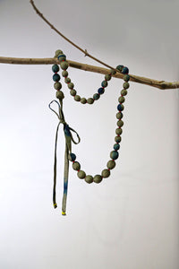 Zero Waste Shibori x Itajime Statement Necklaces in Silk Varieties | Gift Ideas for Her