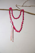 Load image into Gallery viewer, Zero Waste Shibori x Itajime Statement Necklaces in Silk Varieties | Gift Ideas for Her