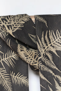Dark Cocoa Botanical Print Scarf | Indigenous Cotton | Handwoven & Naturally Dyed - 0011A-SY-HT