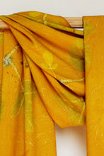Load image into Gallery viewer, Orange Botanical Print Scarf | Indigenous Cotton | Handwoven &amp; Naturally Dyed - 0010D-SY-HT