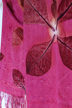 Load image into Gallery viewer, Pink Fanta Botanical Print Scarf | Indigenous Cotton | Handwoven &amp; Naturally Dyed - 0016A-SY-HT