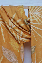 Load image into Gallery viewer, Orange Botanical Print Scarf | Indigenous Cotton | Handwoven &amp; Naturally Dyed - 0010C-SY-HT