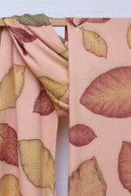 Load image into Gallery viewer, Peach Botanical Print Scarf | Indigenous Cotton | Handwoven &amp; Naturally Dyed - 0018B-SY-HT