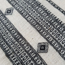 Load image into Gallery viewer, Handwoven Kutch Shawl Natural White Black &amp; Red Organic Kala Cotton Shawl