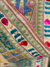 Load image into Gallery viewer, Cream Madhubani Style Handmade Chanderi Cotton Shawl / Throw - B210