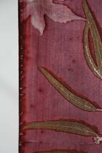 Load image into Gallery viewer, Purple Botanical Print Scarf | Indigenous Cotton | Handwoven &amp; Naturally Dyed - 0012D-SY-HT