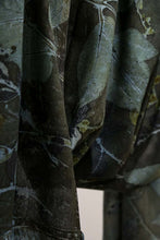 Load image into Gallery viewer, Forest Blue Botanical Print Scarf | Indigenous Cotton | Handwoven &amp; Naturally Dyed - 0013B-SY-HT