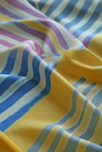 Load image into Gallery viewer, Multi Tone Habotai Silk Scarf Itajime Hand Dyed