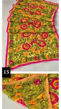Load image into Gallery viewer, Mini Handmade Georgette Scarves / Wrap ~ Multiple Colours