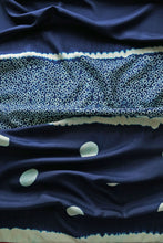 Load image into Gallery viewer, Deep Indigo Bangalore Silk Scarf Bandhani Hand Dyed