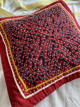 Load image into Gallery viewer, Rabari Appliqué Technique Cushion Cover | Kala Cotton | by Sarjaniben Bhacha