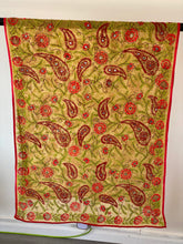 Load image into Gallery viewer, Yellow x Green Large Handmade Sheer Georgette Wrap / Throw - C041