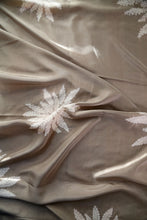 Load image into Gallery viewer, Warm Truffle Habotai Silk Scarf Shibori Hand Dyed