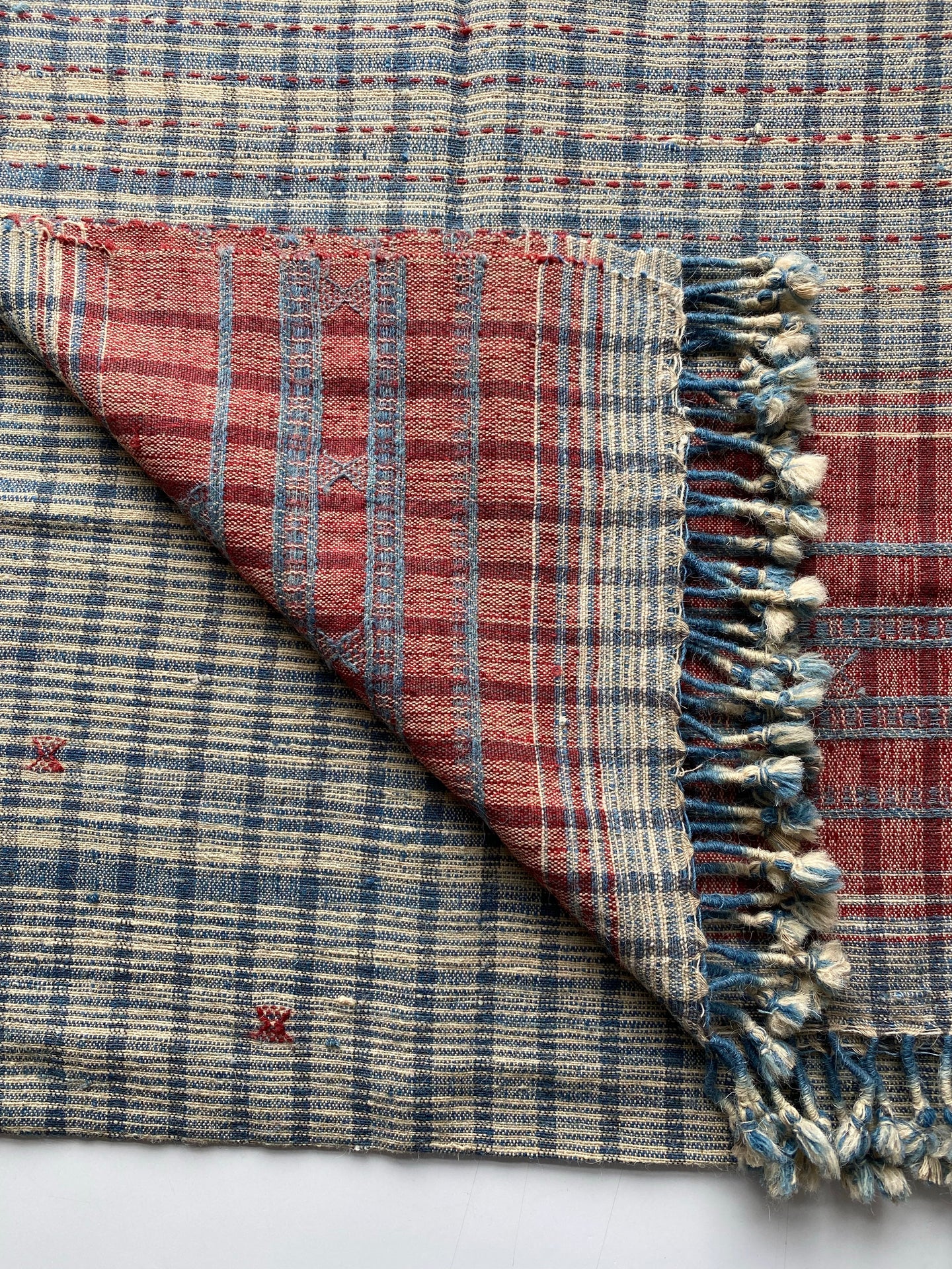 Local Wool Handwoven Hand Spun & Hand Dyed Desi Wool Shawl, Kutch