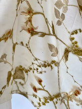 Load image into Gallery viewer, White Botanical Print Scarf | Indigenous Cotton | Handwoven &amp; Naturally Dyed - 0020A-SY-HT