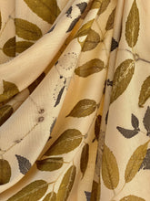Load image into Gallery viewer, Beige Botanical Print Scarf | Indigenous Cotton | Handwoven &amp; Naturally Dyed - 0003A-SY-HT