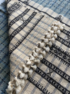 Local Wool Handwoven Hand Spun & Hand Dyed Desi Wool Shawl, Kutch