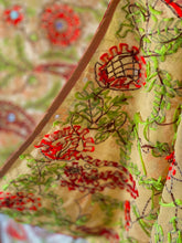 Load image into Gallery viewer, Yellow x Green Large Handmade Sheer Georgette Wrap / Throw - C041