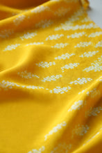 Load image into Gallery viewer, Yellow &amp; Ecru Habotai Silk Scarf Shibori Hand Dyed