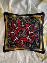 Load image into Gallery viewer, Large Rabari Appliqué Technique Cushion Cover | Kala Cotton | by Ratiben Sakra