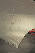 Load image into Gallery viewer, 100% Handwoven Raw Cotton Phulkari Shawl | Throw Large with Pure Silk Hand Embroidery