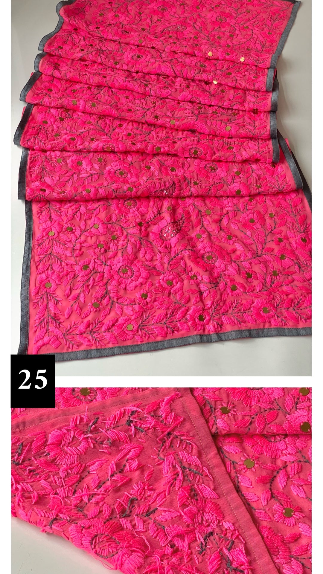 Mini Handmade Georgette Scarves / Wrap ~ Multiple Colours