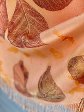 Load image into Gallery viewer, Peach Botanical Print Scarf | Indigenous Cotton | Handwoven &amp; Naturally Dyed - 0018A-SY-HT