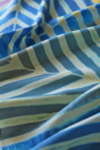 Multi Tone Habotai Silk Scarf Itajime Hand Dyed