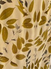 Load image into Gallery viewer, Beige Botanical Print Scarf | Indigenous Cotton | Handwoven &amp; Naturally Dyed - 0003A-SY-HT