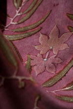 Load image into Gallery viewer, Purple Botanical Print Scarf | Indigenous Cotton | Handwoven &amp; Naturally Dyed - 0012D-SY-HT