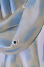 Load image into Gallery viewer, Sky Blue Bangalore Silk Scarf Itajime Hand Dyed