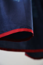 Load image into Gallery viewer, Indigo Miniature Print Bangalore Silk Scarf Staple Hand Dyed