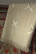 Load image into Gallery viewer, 100% Handwoven Raw Cotton Phulkari Shawl | Throw Large with Pure Silk Hand Embroidery