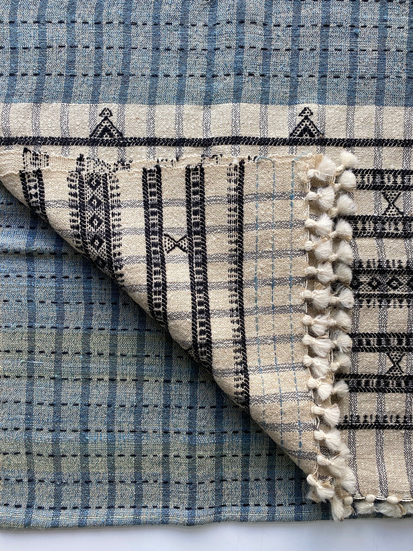Local Wool Handwoven Hand Spun & Hand Dyed Desi Wool Shawl, Kutch
