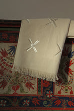 Load image into Gallery viewer, 100% Handwoven Raw Cotton Phulkari Shawl | Throw Large with Pure Silk Hand Embroidery