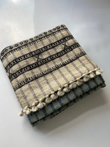 Local Wool Handwoven Hand Spun & Hand Dyed Desi Wool Shawl, Kutch