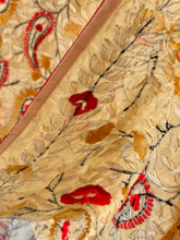 Load image into Gallery viewer, Pastel Yellow x Red Large Handmade Sheer Georgette Wrap / Throw - C002