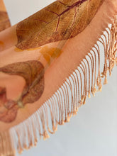 Load image into Gallery viewer, Peach Botanical Print Scarf | Indigenous Cotton | Handwoven &amp; Naturally Dyed - 0018A-SY-HT