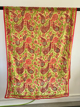 Load image into Gallery viewer, Yellow x Red Pink Handmade Sheer Chiffon Wrap / Throw - C050